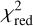 $\chi _{{\rm{red}}}^2$