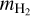 ${m_{{{\rm{H}}_2}}}$