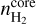 $n_{{{\rm{H}}_2}}^{{\rm{core}}}$