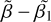 $\tilde \beta - {{\tilde \beta }_1}$
