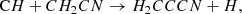 $$ \begin{aligned}&\mathrm CH + CH_2CN \rightarrow H_2CCCN + H, \end{aligned} $$