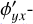 $\phi {\prime _{yx}}{\rm{ - }}$