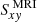 $ S_{x\mathit{y}}^{\text{ MRI}} $