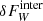 $ \delta F_W^{\text{inter}} $