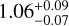 $1.06_{ - 0.07}^{ + 0.09}$