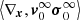 $ \left\langle {{\nabla }_{\boldsymbol{x}}},\boldsymbol{v}_{0}^{\infty }\boldsymbol{\sigma }_{0}^{\infty } \right\rangle $
