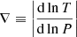 $ \nabla \equiv \left| {\frac{{\mathrm{d}\ln T}}{{\mathrm{d}\ln P}}} \right| $