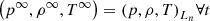 $ \left( {{p}^{\infty }},{{\rho }^{\infty }},{{T}^{\infty }} \right)={{\left( p,\rho ,T \right)}_{{{L}_{n}}}}\forall t $