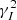 $ \gamma _I^2 $