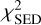 $\chi _{{\rm{SED}}}^2$