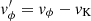 $ v^\prime_\phi = v_\phi - v_{\rm K} $