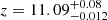 $ z = 11.09 ^{+0.08}_{-0.012} $