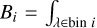 ${B_i} = \int {_{\lambda \in {\rm{bin}}\,\,i}} $