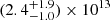$ (2.4^{+1.9}_{-1.0})\times 10^{13} $