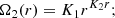 $$ \begin{aligned} \Omega _{2} (r) = K_{1} r^{K_{2}r} ;\end{aligned} $$