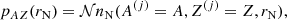 $$ \begin{aligned} p_{{A}{Z}}(r_{\rm N})=\mathcal{N} n_{\rm N}(A^{(j)}= A, Z^{(j)}= Z,r_{\rm N}), \end{aligned} $$