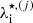 $ \lambda_{\mathrm{i}}^{\star, {(j)}} $