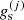 $ g_{\mathrm{s}}^{(j)} $