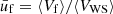 $ \bar{u}_{\mathrm{f}} = \langle V_{\mathrm{f}} \rangle/\langle V_{\mathrm{WS}} \rangle $