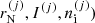 $ r_{\mathrm{N}}^{(j)},I^{(j)},n_{\mathrm{i}}^{(j)}) $