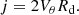 $$ \begin{aligned} j = 2 V_\theta R_{\rm {d}}. \end{aligned} $$
