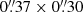 $ 0{{\overset{\prime\prime}{.}}}37 \times 0{{\overset{\prime\prime}{.}}}30 $