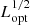 $ L_{\mathrm{opt}}^{1/2} $