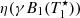 $ \eta(\gamma B_1(T^\star_1)) $