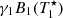 $ \gamma_1B_1(T^\star_1) $