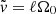 $ \tilde{\mathit{v}}=\ell \Omega_0 $