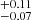 $ ^{+0.11}_{-0.07} $