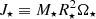 $ J_\star\equiv M_\star R_\star^2\Omega_\star $