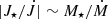 $ |J_\star/\dot J|\sim M_\star/\dot M $