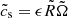 $ \tilde{c}_{\mathrm{s}}=\epsilon\tilde{R}\tilde{\Omega} $