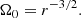 $$ \begin{aligned} \Omega _{0} = r^{-3/2} . \end{aligned} $$