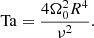 $$ \begin{aligned} \mathrm{Ta} = \frac{4 \Omega _0^2 R^4}{\nu ^2}. \end{aligned} $$
