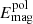 $ E_{\mathrm{mag}}^{\mathrm{pol}} $