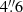 $ 4{{\overset{\prime\prime}{.}}}6 $