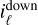 $i_\ell ^{{\rm{down}}}$