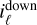 $i_\ell ^{{\rm{down}}}$