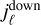 $j_\ell ^{{\rm{down}}}$