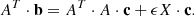 $$ \begin{aligned} A^T\cdot \mathbf{b} = A^T \cdot A \cdot \mathbf{c} + \epsilon X \cdot \mathbf{c}. \end{aligned} $$