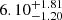 $ {6.10}_{{-1.20}}^{+{1.81}} $