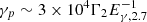 $ \gamma_p \sim 3 \times 10^{4} \Gamma_{2} E_{\gamma,2.7}^{-1} $