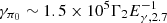 $ \gamma_{\pi_{0}} \sim 1.5 \times 10^{5} \Gamma_{2} E_{\gamma,2.7}^{-1} $