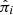 $ \hat{\pi}_i $