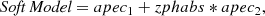 $$ \begin{aligned}&\textit{Soft Model} = apec_1 + zphabs * apec_2, \end{aligned} $$