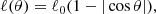 $$ \begin{aligned} \ell (\theta ) = \ell _0 (1 - |\cos \theta |), \end{aligned} $$