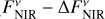 $F_{{\rm{NIR}}}^v - {\rm{\Delta }}F_{{\rm{NIR}}}^v$