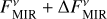 $F_{{\rm{MIR}}}^v + {\rm{\Delta }}F_{{\rm{MIR}}}^v$